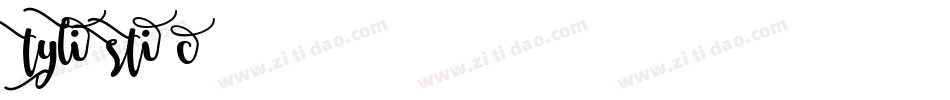 Stylistic SF字体转换